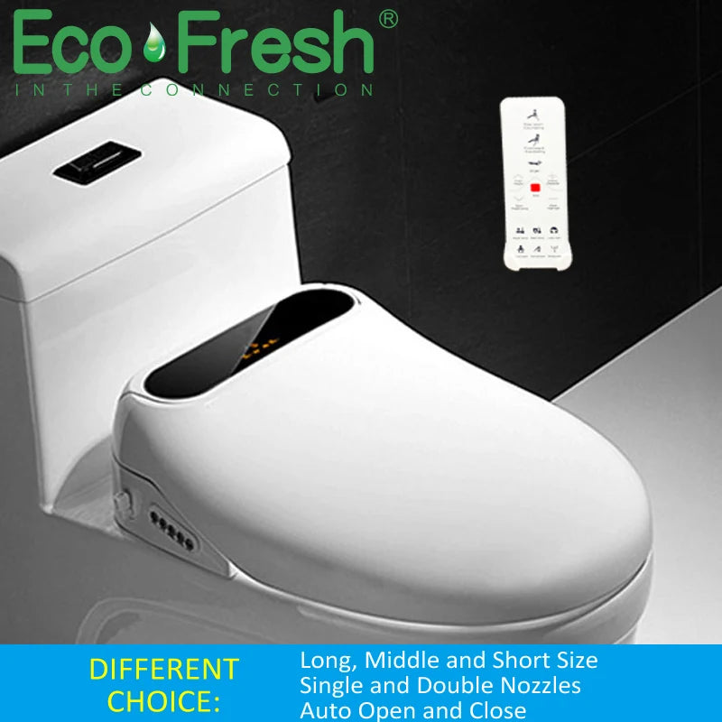 Ecofresh smart toilet seat cover electronic bidet cover clean dry seat heating wc intelligent toilet seat cover child seat