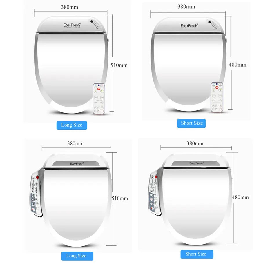 Ecofresh smart toilet seat cover electronic bidet cover clean dry seat heating wc intelligent toilet seat cover child seat