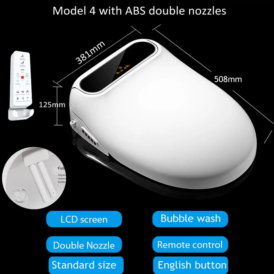 Ecofresh smart toilet seat cover electronic bidet cover clean dry seat heating wc intelligent toilet seat cover child seat