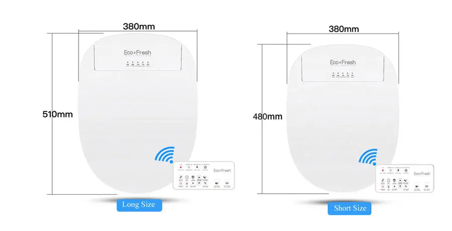 Ecofresh smart toilet seat cover electronic bidet cover clean dry seat heating wc intelligent toilet seat cover child seat