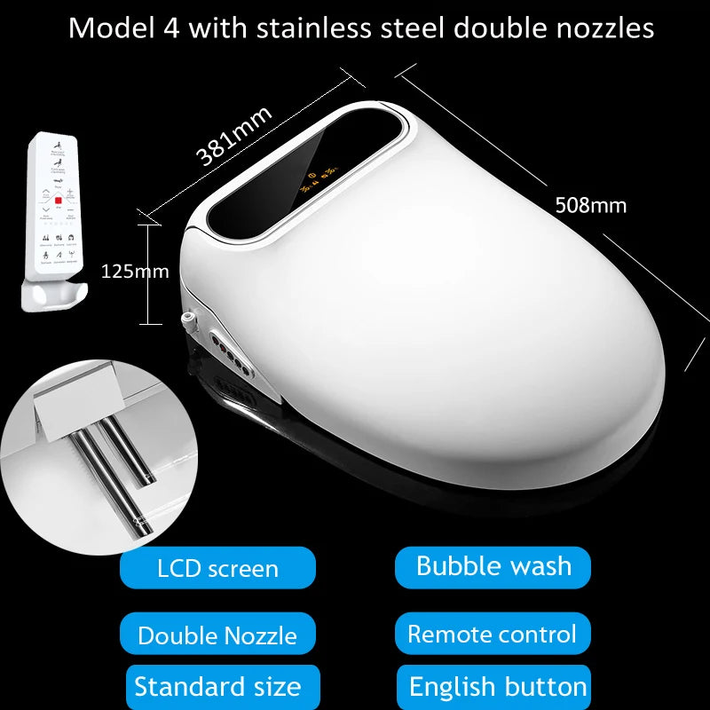 Ecofresh smart toilet seat cover electronic bidet cover clean dry seat heating wc intelligent toilet seat cover child seat