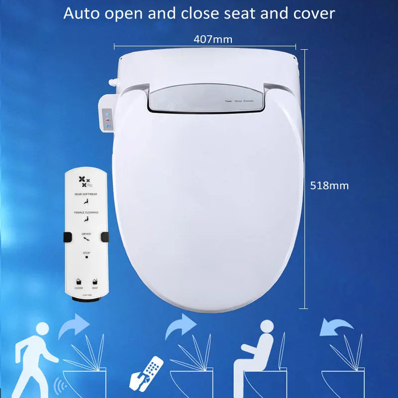 Ecofresh smart toilet seat cover electronic bidet cover clean dry seat heating wc intelligent toilet seat cover child seat