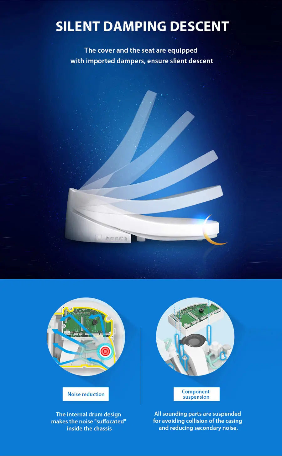 Ecofresh smart toilet seat cover electronic bidet cover clean dry seat heating wc intelligent toilet seat cover child seat