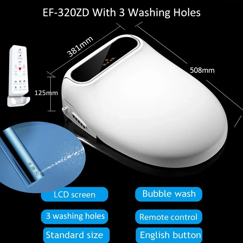 Ecofresh smart toilet seat cover electronic bidet cover clean dry seat heating wc intelligent toilet seat cover child seat
