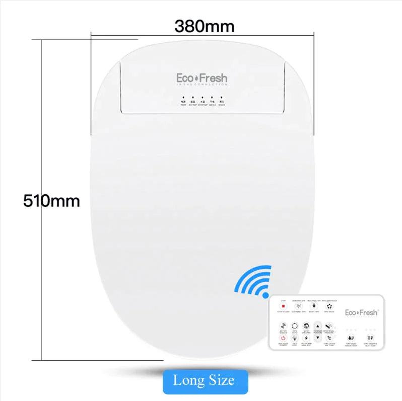 Ecofresh smart toilet seat cover electronic bidet cover clean dry seat heating wc intelligent toilet seat cover child seat