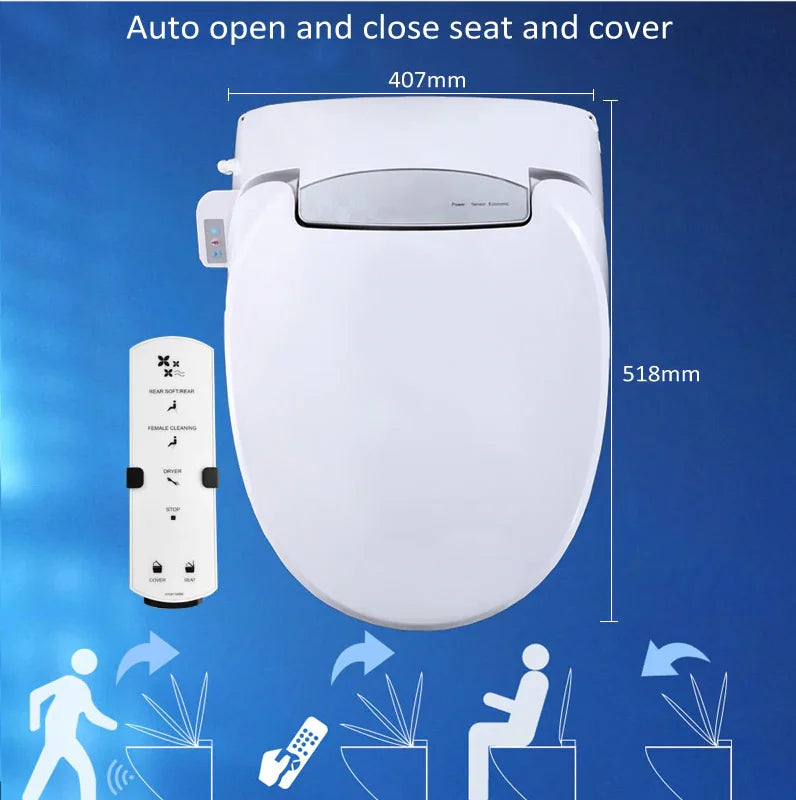 Ecofresh smart toilet seat cover electronic bidet cover clean dry seat heating wc intelligent toilet seat cover child seat