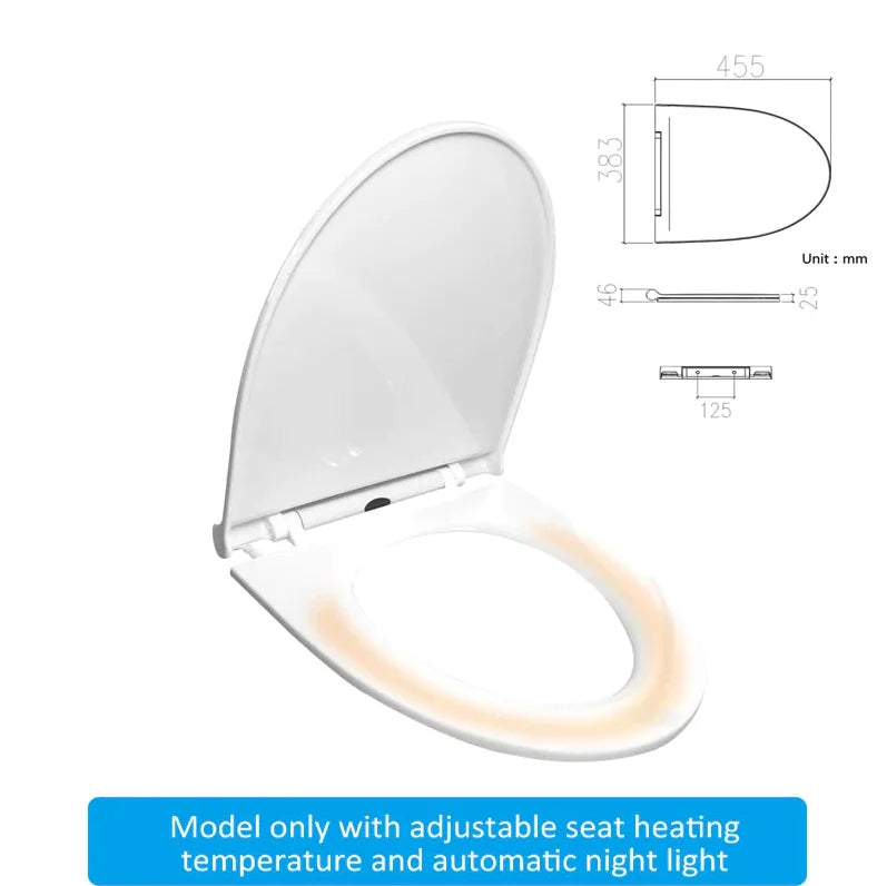 Ecofresh smart toilet seat cover electronic bidet cover clean dry seat heating wc intelligent toilet seat cover child seat