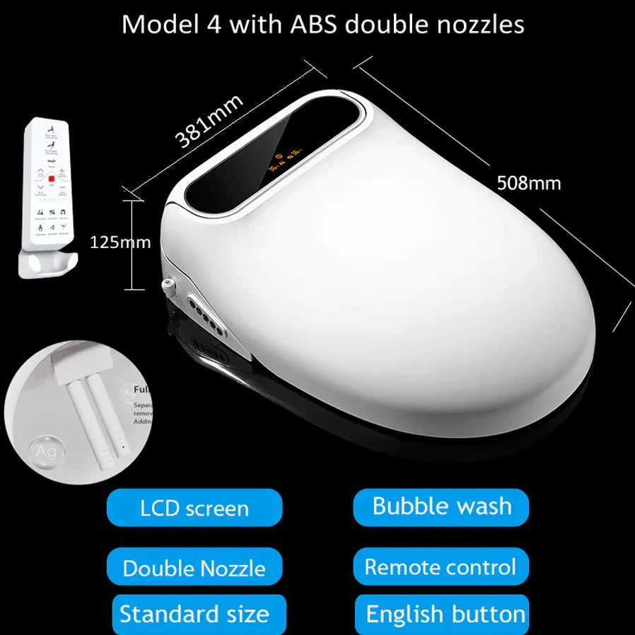 Ecofresh smart toilet seat cover electronic bidet cover clean dry seat heating wc intelligent toilet seat cover child seat