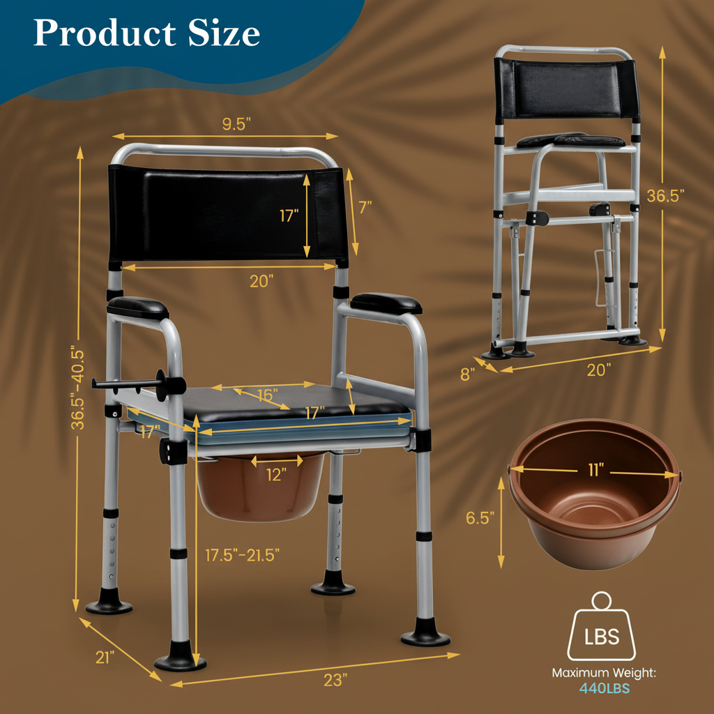 Commode – Size Diagram