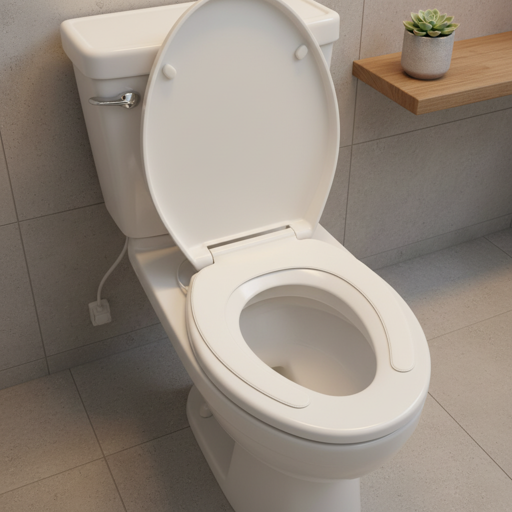 Seat Warmer on Toilet Seat